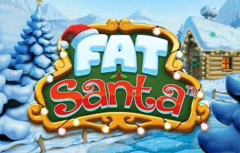 Логотип игрового автомата Fat Santa. 