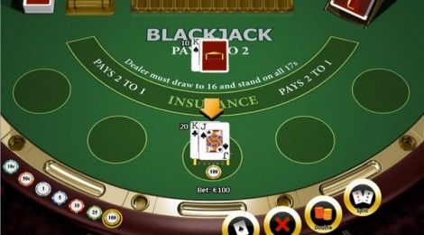 Блекджек в онлайн казино. 