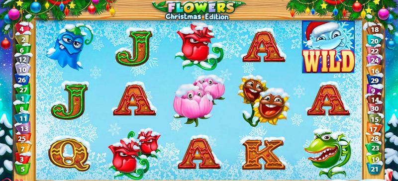 Flowers Christmas Edition slot machines. 
