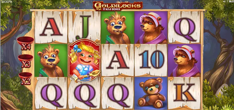 Дизайн игрового автомата Goldilocks. 