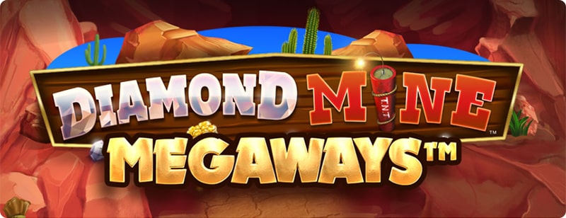 Diamond Mine Megaways slot machines logo. 